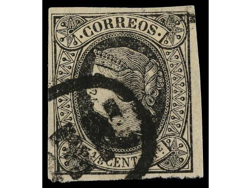 ° FILIPINAS. Ed. 17. 3 1/8 cts. negro. Mat. ovalado NEGROS. 