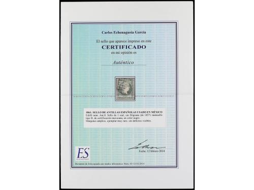 ° CUBA. 1 real verde (Ant. 8). Mat. Parrilla de Veracruz, ut