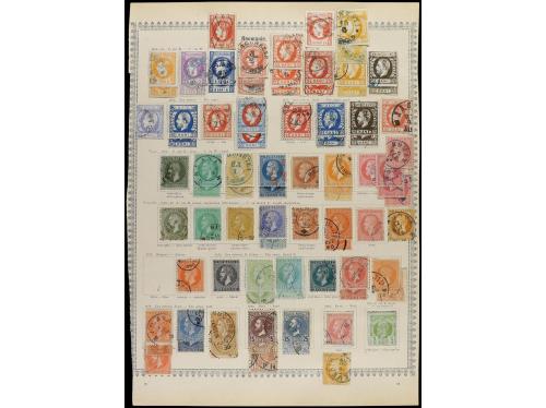 RUMANIA. 1858-85. Tres páginas de álbum con sellos nuevos y 