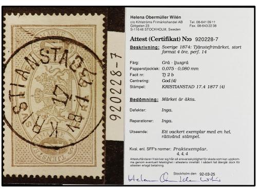 ° SUECIA. 1855-86. Tres páginas de álbum con sellos usados c