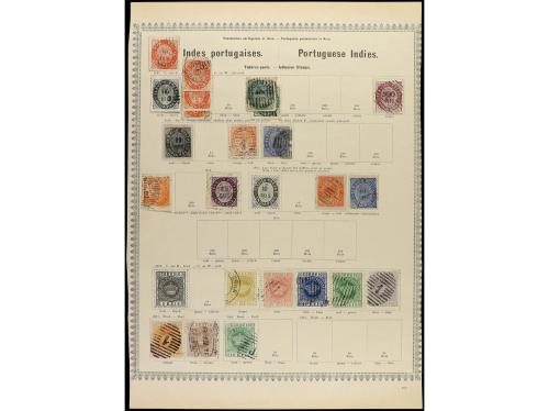 */° COLONIAS PORTUGUESAS. 1871-85. MACAO, INDIA, TIMOR, ANGO