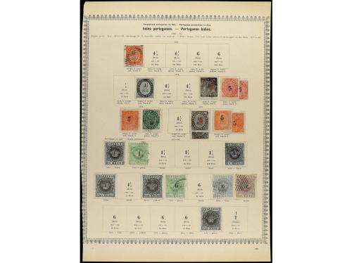 */° COLONIAS PORTUGUESAS. 1871-85. MACAO, INDIA, TIMOR, ANGO