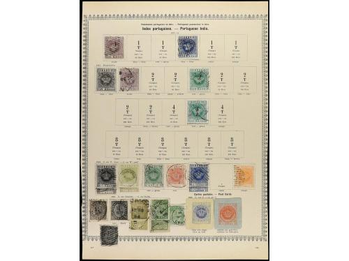 */° COLONIAS PORTUGUESAS. 1871-85. MACAO, INDIA, TIMOR, ANGO