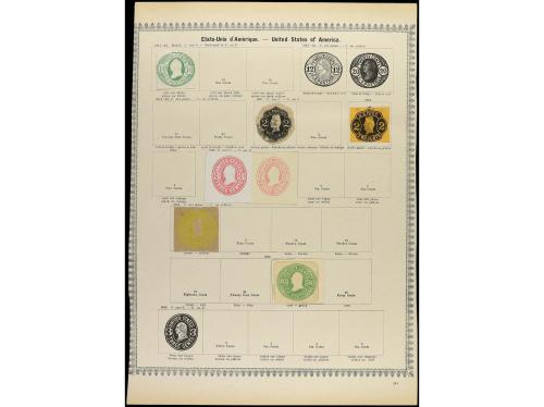ESTADOS UNIDOS. 1847-1885. Veinte páginas de álbum con sello