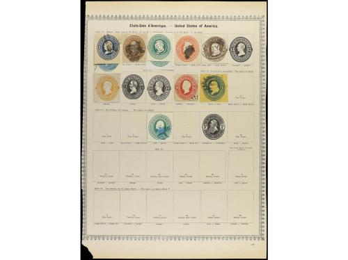 ESTADOS UNIDOS. 1847-1885. Veinte páginas de álbum con sello