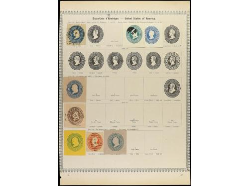 ESTADOS UNIDOS. 1847-1885. Veinte páginas de álbum con sello