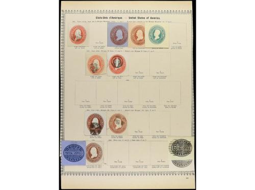 ESTADOS UNIDOS. 1847-1885. Veinte páginas de álbum con sello