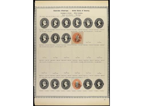 ESTADOS UNIDOS. 1847-1885. Veinte páginas de álbum con sello