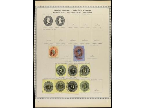 ESTADOS UNIDOS. 1847-1885. Veinte páginas de álbum con sello