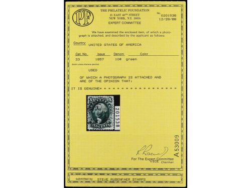 ESTADOS UNIDOS. 1847-1885. Veinte páginas de álbum con sello