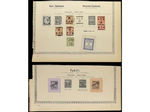 */° LOTES y COLECCIONES. 1850-85. VARIOS. Conjunto de 10 pág