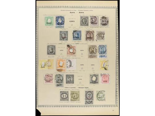 ° COLONIAS PORTUGUESAS. 1868-80. AZORES y MADEIRA. Cuatro pá