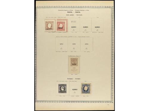 ° COLONIAS PORTUGUESAS. 1868-80. AZORES y MADEIRA. Cuatro pá