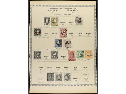 ° COLONIAS PORTUGUESAS. 1868-80. AZORES y MADEIRA. Cuatro pá