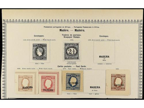 ° COLONIAS PORTUGUESAS. 1868-80. AZORES y MADEIRA. Cuatro pá