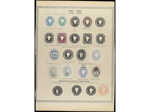 */° CEILAN. 1857-85. Cinco páginas de álbum con sellos nuevo