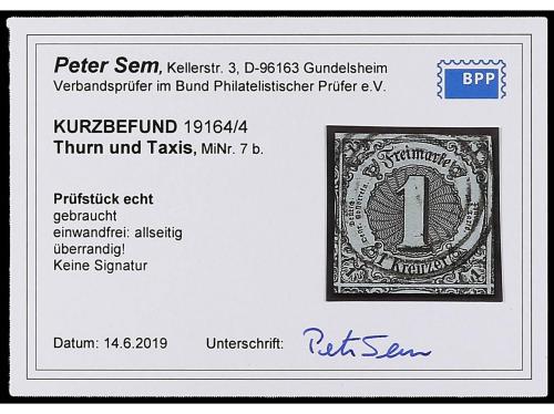 */° ALEMANIA ANTIGUOS ESTADOS: TOUR Y TAXIS. 1851-67. Dos pá