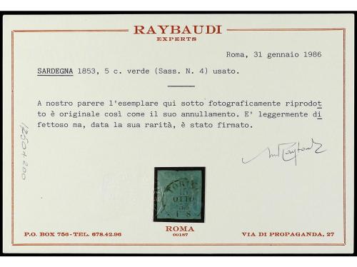 ITALIA ANTIGUOS ESTADOS: CERDEÑA. 1851-63. Página de álbum c