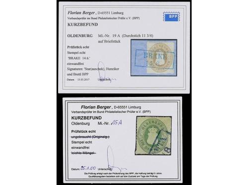 ° ALEMANIA ANTIGUOS ESTADOS: OLDENBURGO. 1852-62. Página de 