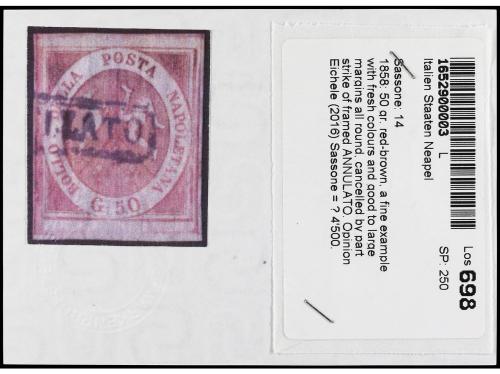 ° ITALIA ANTIGUOS ESTADOS: DOS SICILIAS - NAPOLES. Yv. 7. 18