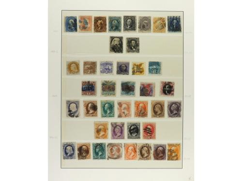 LOTES y COLECCIONES. ESTADOS UNIDOS. Colección en hojas de á