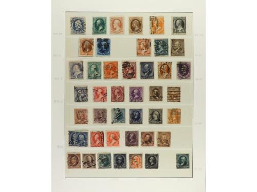 LOTES y COLECCIONES. ESTADOS UNIDOS. Colección en hojas de á