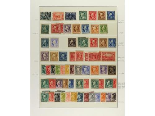 LOTES y COLECCIONES. ESTADOS UNIDOS. Colección en hojas de á