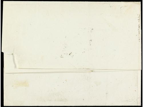 ✉ ESPAÑA. Ed. 6. 1851. PUEBLA a SANTIAGO. 6 cuartos negro, m