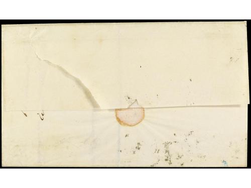 ✉ ESPAÑA. Ed. 6. 1851. SANTANDER a BILBAO. 6 cuartos negro, 