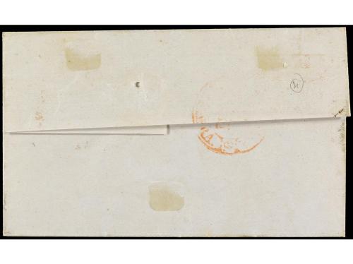 ✉ ESPAÑA. Ed. 12. 1852. SAN SEBASTIÁN a PAMPLONA. 6 cuartos 