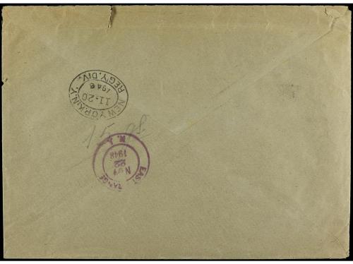 ✉ COLONIAS ESPAÑOLAS: SAHARA. 1948. Sobre certificado de GUE