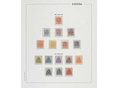 LOTES y COLECCIONES. ESPAÑA. TELÉGRAFOS. Colección en hojas 