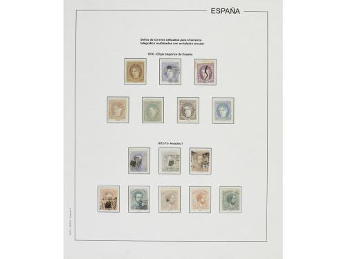 LOTES y COLECCIONES. ESPAÑA. TELÉGRAFOS. Colección en hojas 