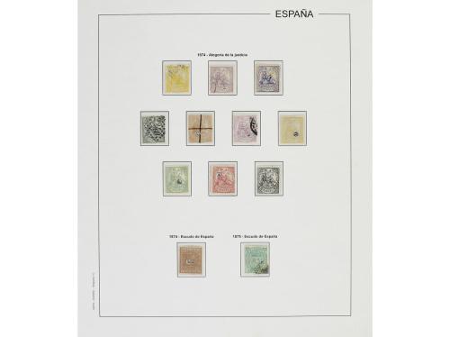 LOTES y COLECCIONES. ESPAÑA. TELÉGRAFOS. Colección en hojas 