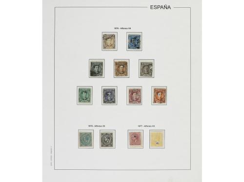 LOTES y COLECCIONES. ESPAÑA. TELÉGRAFOS. Colección en hojas 