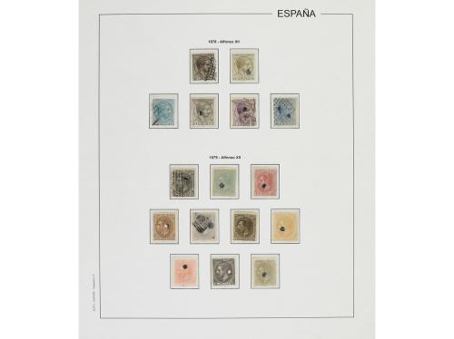 LOTES y COLECCIONES. ESPAÑA. TELÉGRAFOS. Colección en hojas 