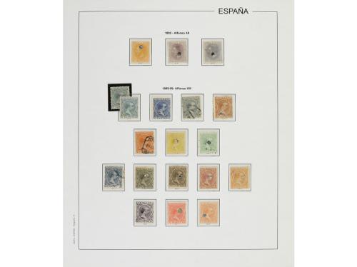 LOTES y COLECCIONES. ESPAÑA. TELÉGRAFOS. Colección en hojas 