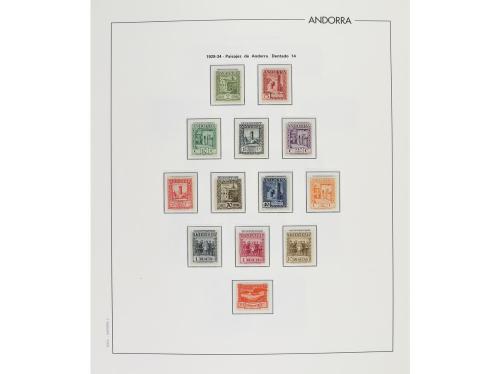 LOTES y COLECCIONES. ANDORRA. Colección en álbum con hojas E