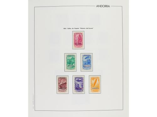 LOTES y COLECCIONES. ANDORRA. Colección en álbum con hojas E