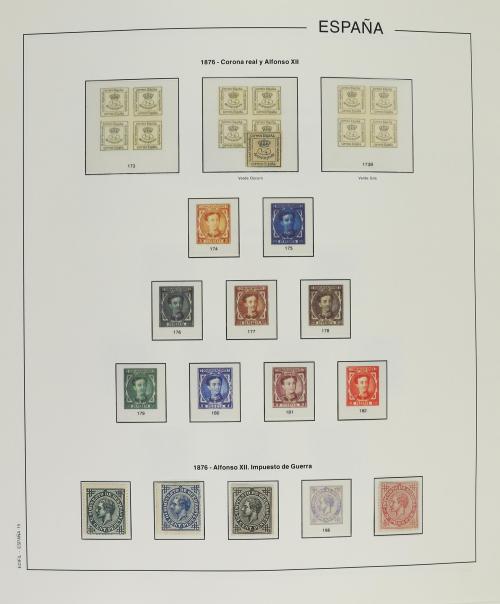 LOTES y COLECCIONES. ESPAÑA. Colección en álbum Edifil de 18