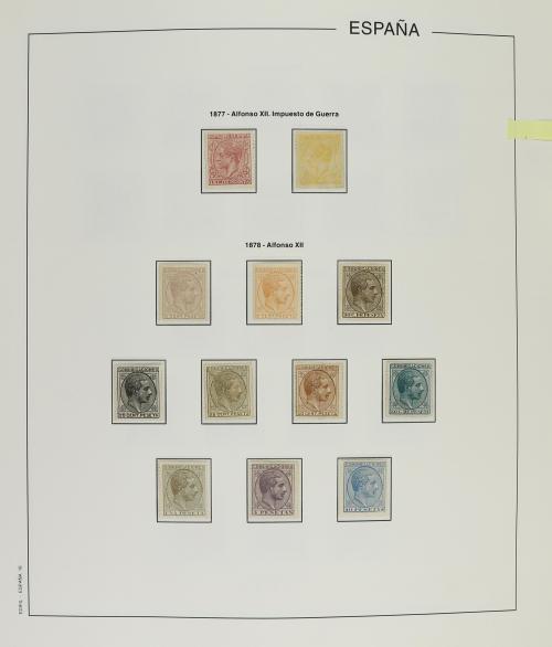 LOTES y COLECCIONES. ESPAÑA. Colección en álbum Edifil de 18