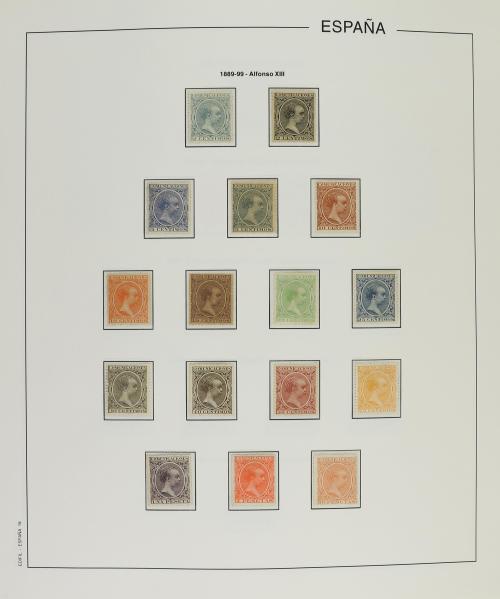 LOTES y COLECCIONES. ESPAÑA. Colección en álbum Edifil de 18