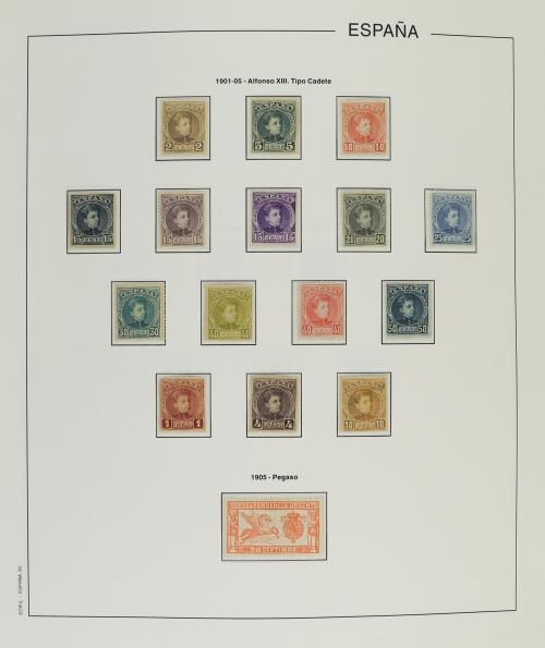LOTES y COLECCIONES. ESPAÑA. Colección en álbum Edifil de 18