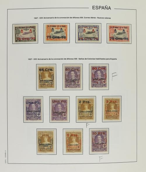 LOTES y COLECCIONES. ESPAÑA. Colección en álbum Edifil de 18