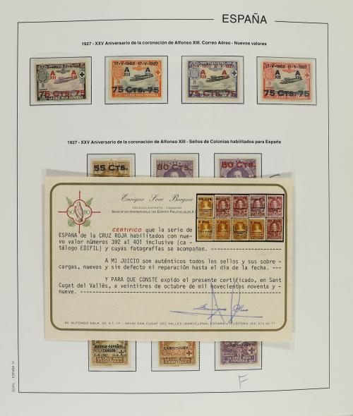 LOTES y COLECCIONES. ESPAÑA. Colección en álbum Edifil de 18