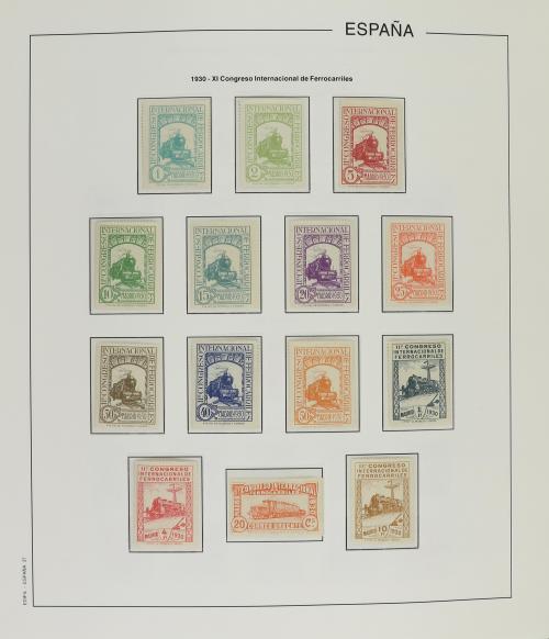LOTES y COLECCIONES. ESPAÑA. Colección en álbum Edifil de 18