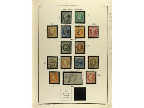 LOTES y COLECCIONES. FRANCIA. Colección en antiguo álbum por