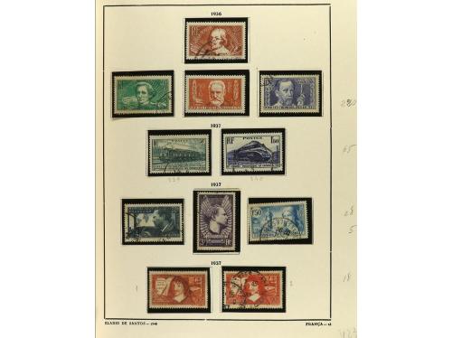 LOTES y COLECCIONES. FRANCIA. Colección en antiguo álbum por