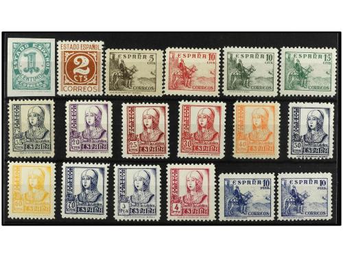 ** ESPAÑA. Ed. 814/31. SERIE COMPLETA. 18 valores. Bien cent