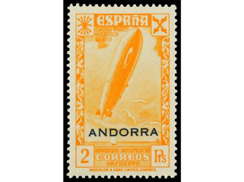** ANDORRA. Ed. B-7/12. BENEFICENCIA. Serie completa. 6 valo